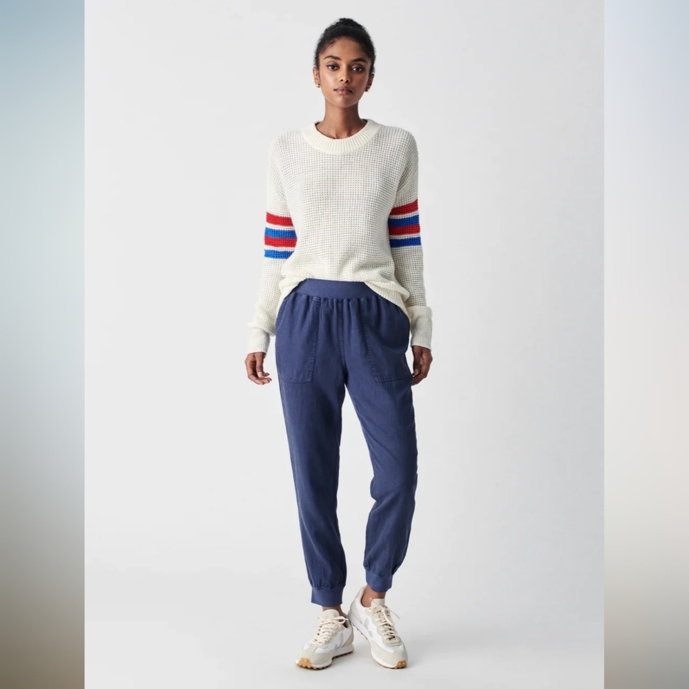NWT Faherty Arlie Day Joggers NVY-Navy S
